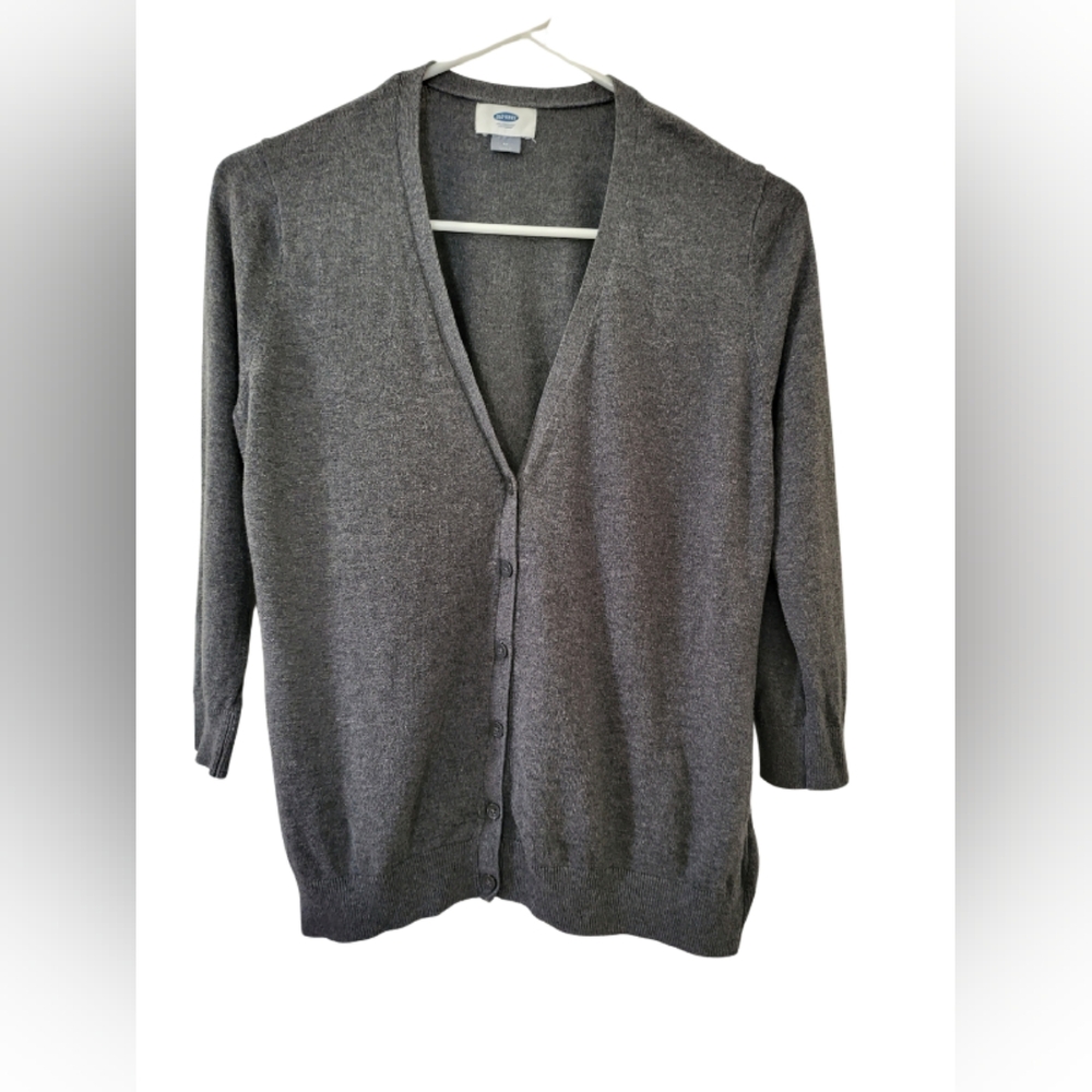 Old Navy Dark Gray V-front Cardigan. Misses Size M.